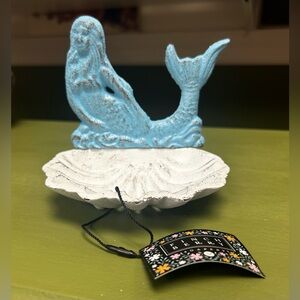 Mermaid Iron Soap Dish with “Seas The Day” Soap